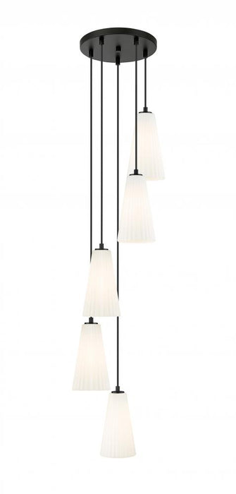 5 Light Chandelier | 3043P6-5R-MB