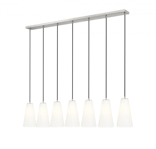 7 Light Linear Chandelier | 3043P6-7L-BN