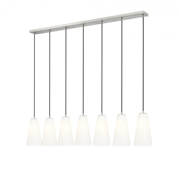 7 Light Linear Chandelier | 3043P6-7L-BN