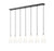 7 Light Linear Chandelier | 3043P6-7L-MB