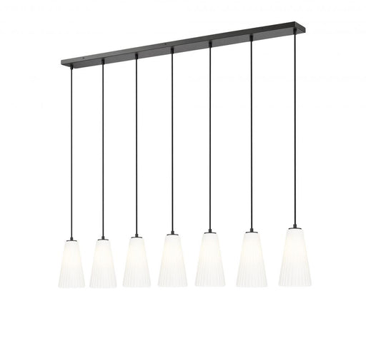 7 Light Linear Chandelier | 3043P6-7L-MB