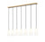7 Light Linear Chandelier | 3043P6-7L-MGLD