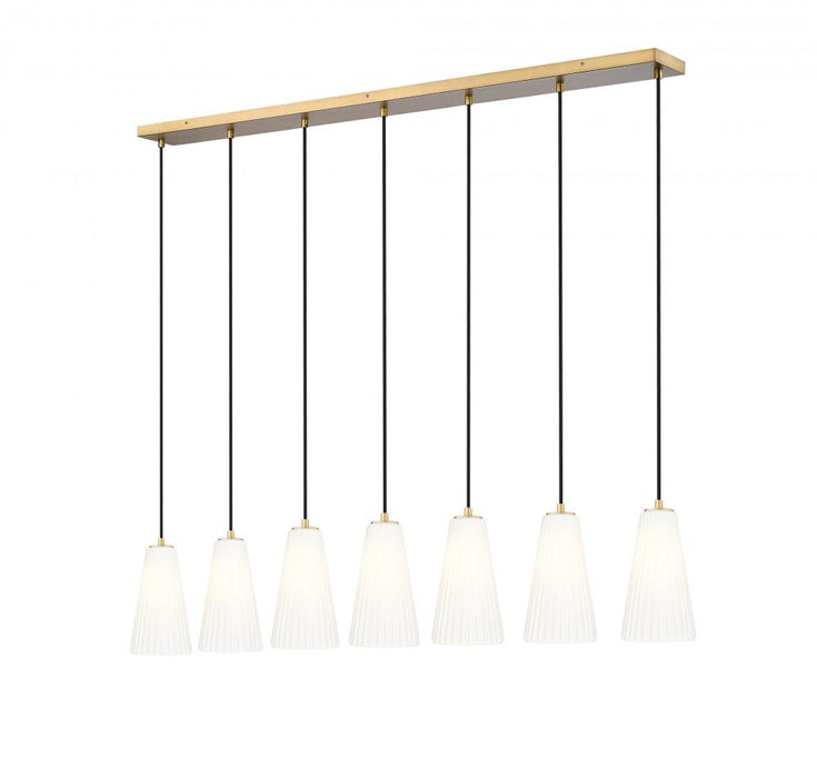 7 Light Linear Chandelier | 3043P6-7L-MGLD
