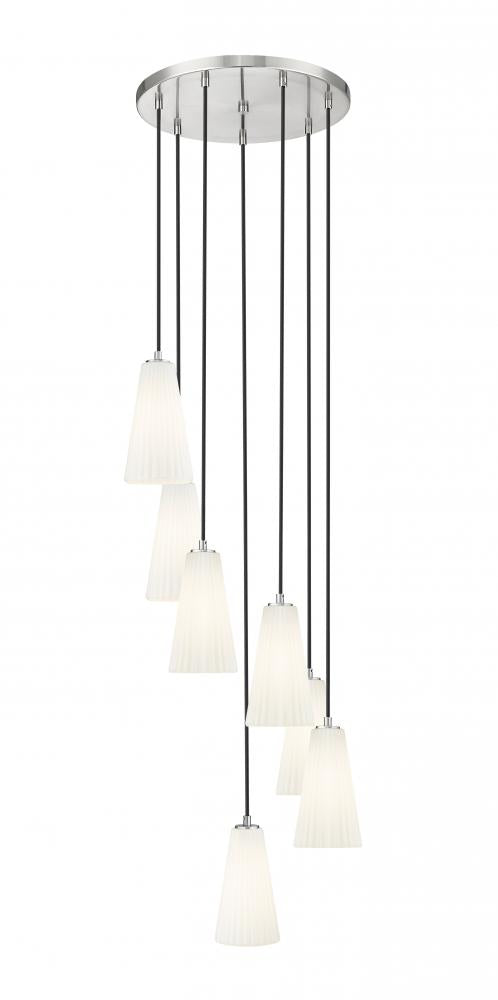 7 Light Chandelier | 3043P6-7R-BN