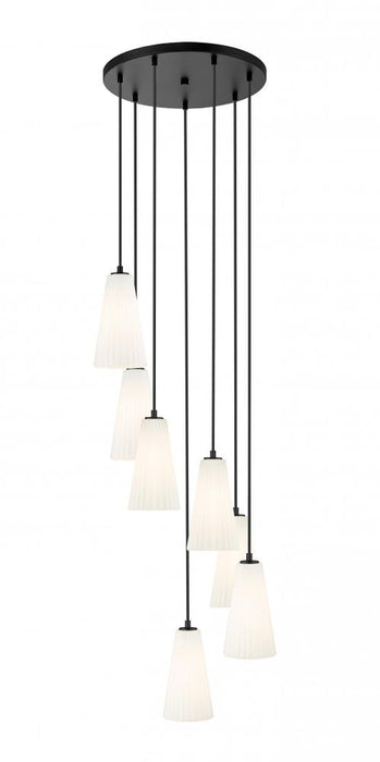 7 Light Chandelier | 3043P6-7R-MB