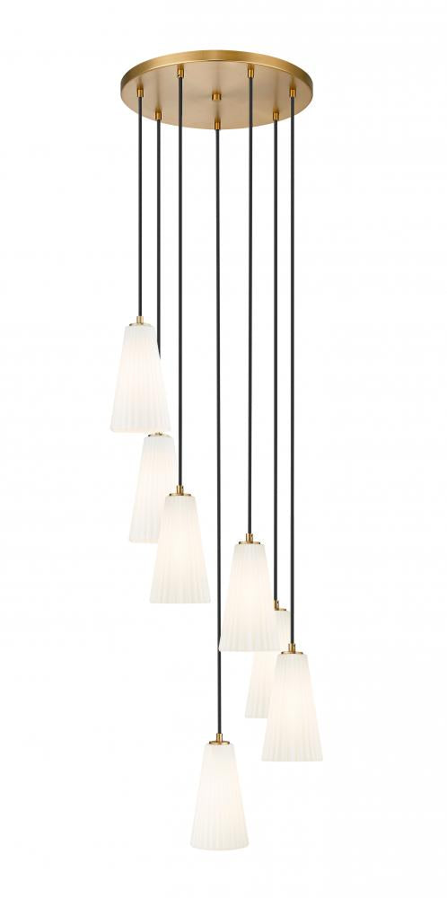 7 Light Chandelier | 3043P6-7R-MGLD