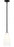 1 Light Pendant | 3043P6-ROD-MB