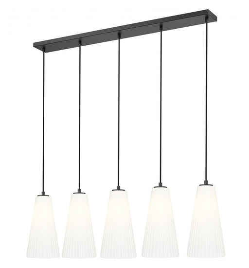 5 Light Linear Chandelier | 3043P7-5L-MB