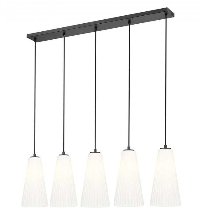 5 Light Linear Chandelier | 3043P7-5L-MB