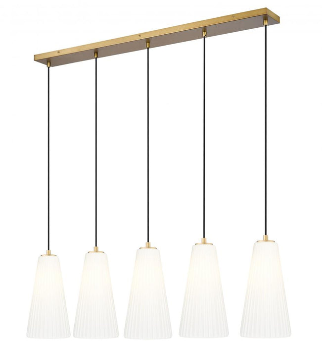 5 Light Linear Chandelier | 3043P7-5L-MGLD