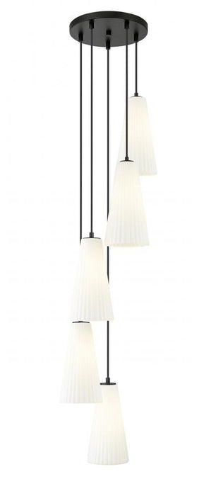 5 Light Chandelier | 3043P7-5R-MB