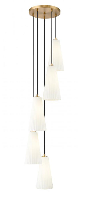 5 Light Chandelier | 3043P7-5R-MGLD
