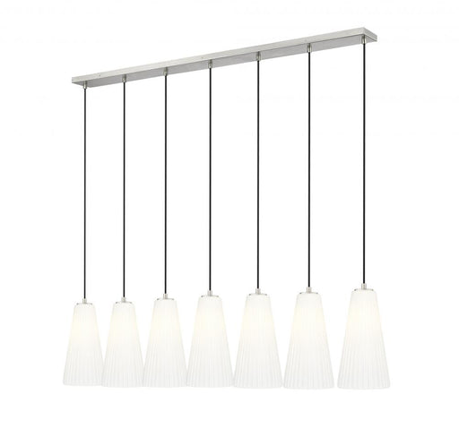 7 Light Linear Chandelier | 3043P7-7L-BN