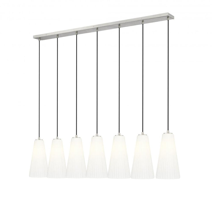 7 Light Linear Chandelier | 3043P7-7L-BN