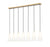 7 Light Linear Chandelier | 3043P7-7L-MGLD