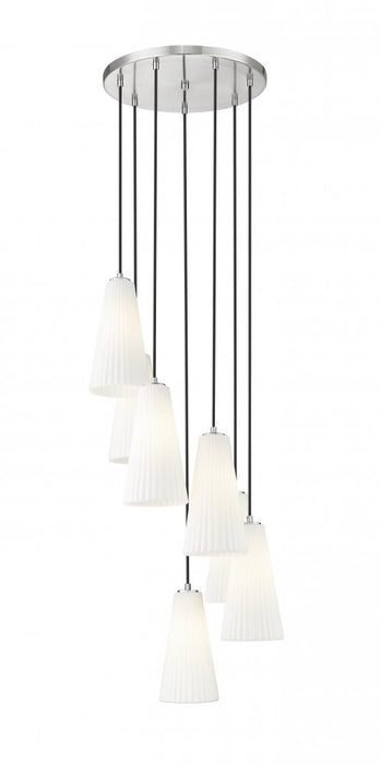 7 Light Chandelier | 3043P7-7R-BN