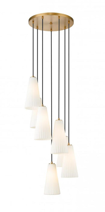 7 Light Chandelier | 3043P7-7R-MGLD