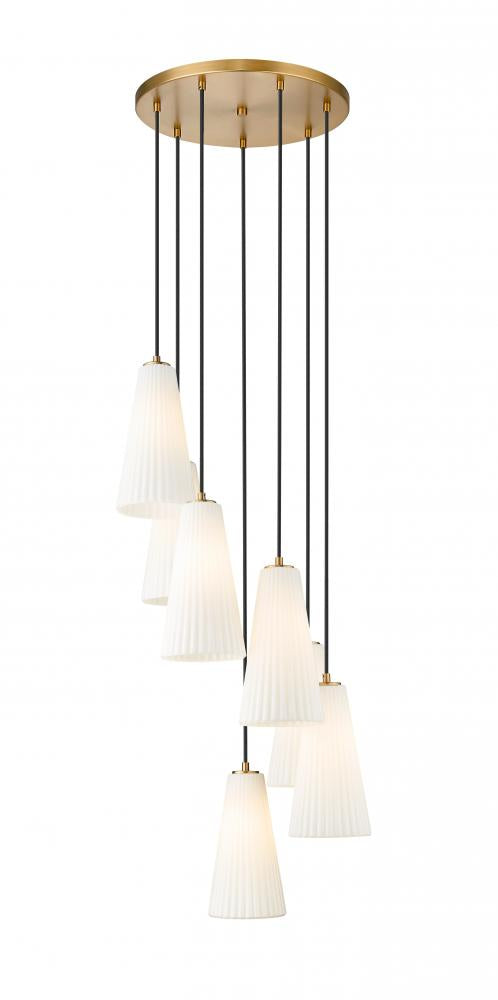 7 Light Chandelier | 3043P7-7R-MGLD