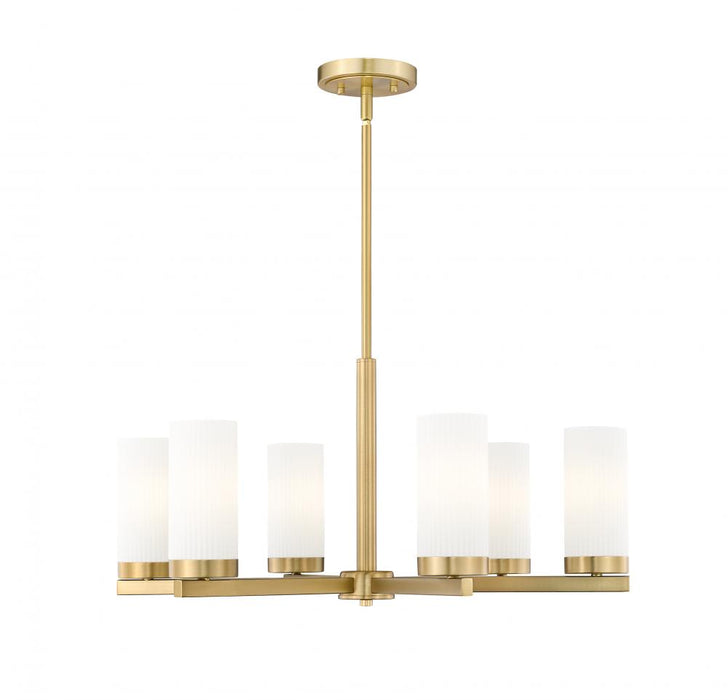 6 Light Chandelier | 3044-6MGLD