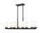 8 Light Linear Chandelier | 3044-8L-MB
