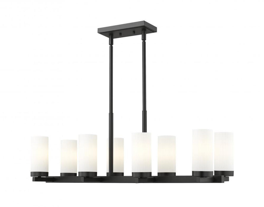 8 Light Linear Chandelier | 3044-8L-MB