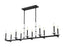 10 Light Linear Chandelier | 3045-10L-MB