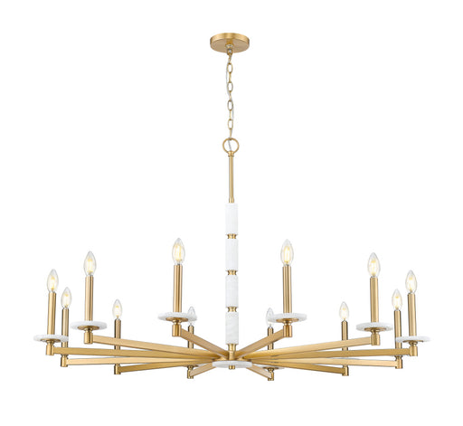 12 Light Chandelier | 3045-12MGLD