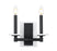 2 Light Wall Sconce | 3045-2S-MB