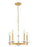 5 Light Chandelier | 3045-5MGLD