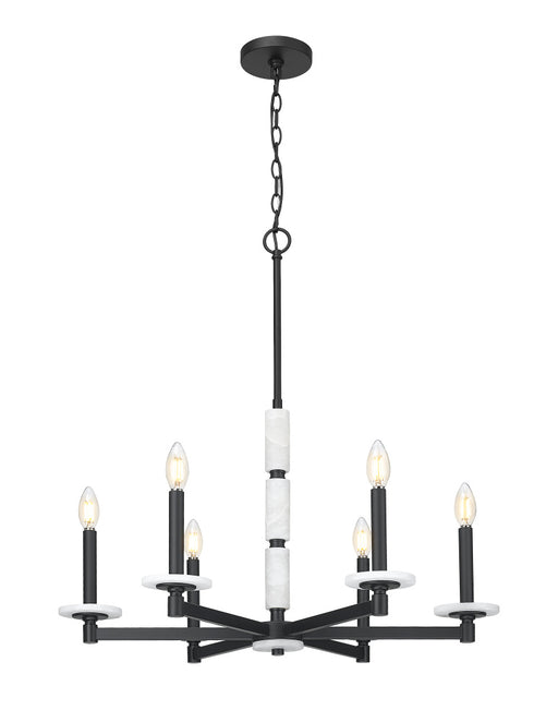 6 Light Chandelier | 3045-6MB