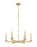 6 Light Chandelier | 3045-6MGLD