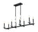 8 Light Linear Chandelier | 3045-8L-MB