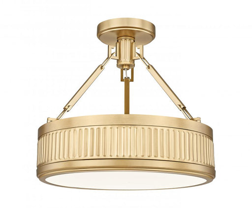 1 Light Semi Flush Mount | 3046SF15-MGLD-LED