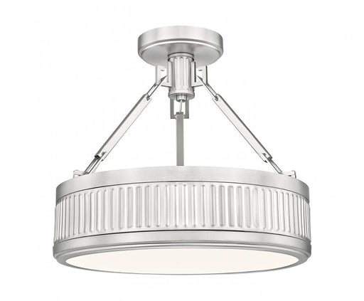 1 Light Semi Flush Mount | 3046SF15-SN-LED