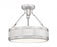 1 Light Semi Flush Mount | 3046SF15-SN-LED
