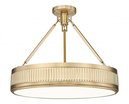 3 Light Semi Flush Mount | 3046SF22-MGLD-LED