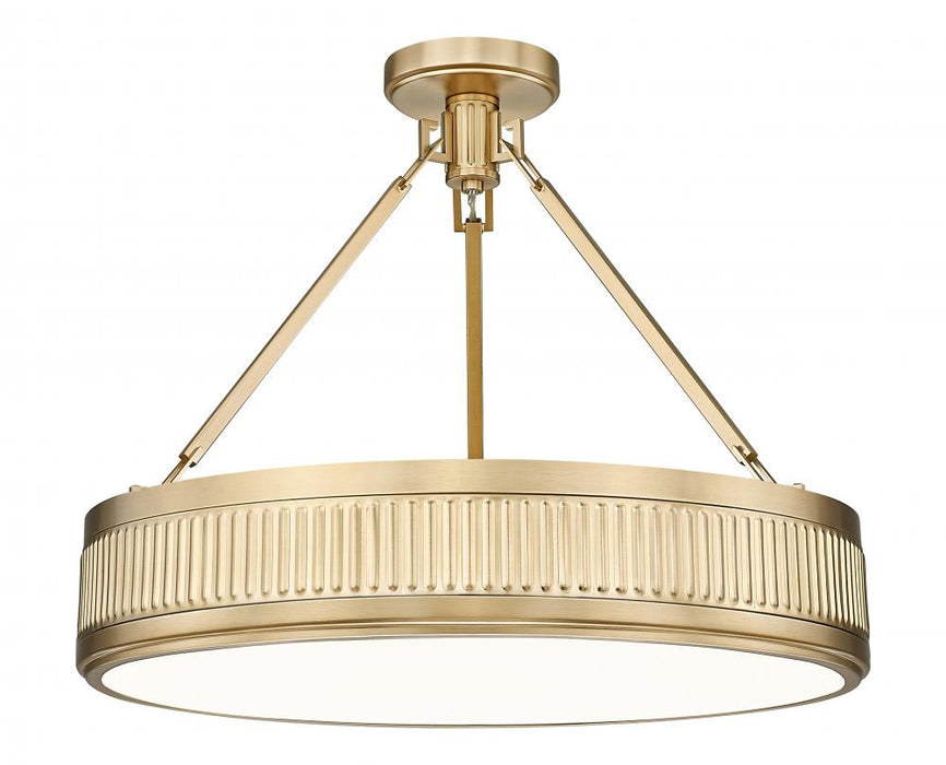 3 Light Semi Flush Mount | 3046SF22-MGLD-LED
