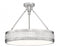 3 Light Semi Flush Mount | 3046SF22-SN-LED