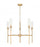 5 Light Chandelier | 3047-5MGLD