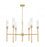 6 Light Chandelier | 3047-6MGLD