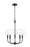 5 Light Chandelier | 3049-18C-MB