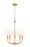 5 Light Chandelier | 3049-18C-RB