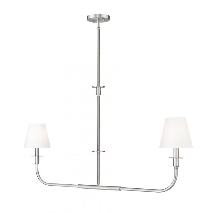 2 Light Linear Chandelier | 3049-42L-BN
