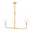2 Light Linear Chandelier | 3049-42L-RB