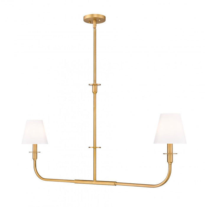 2 Light Linear Chandelier | 3049-42L-RB