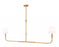 2 Light Linear Chandelier | 3049-60L-RB