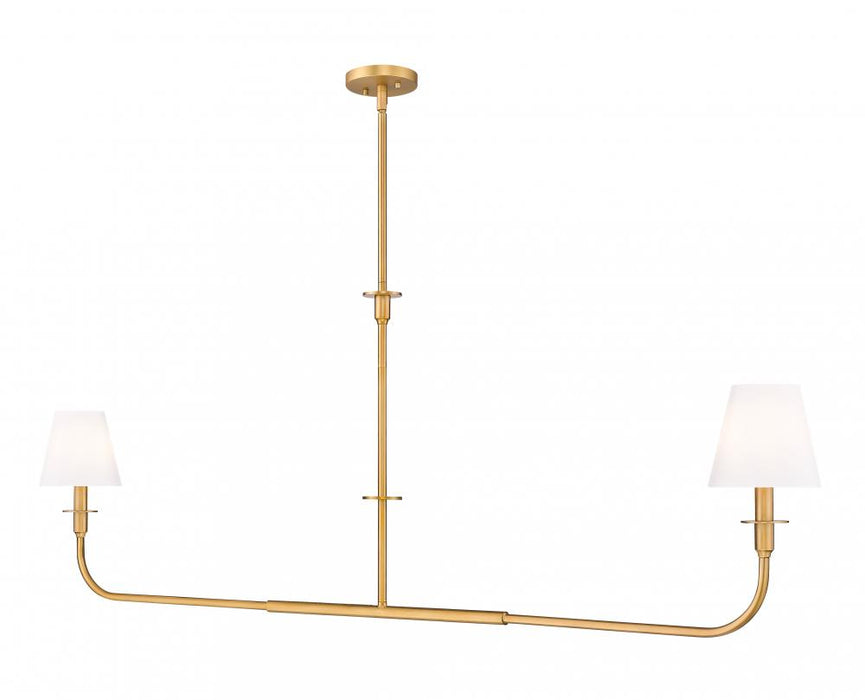 2 Light Linear Chandelier | 3049-60L-RB