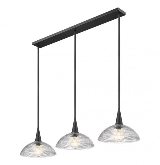 3 Light Linear Chandelier | 3051P12-3L-MB