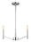 Vector Three Light Chandelier | 3124303EN-05