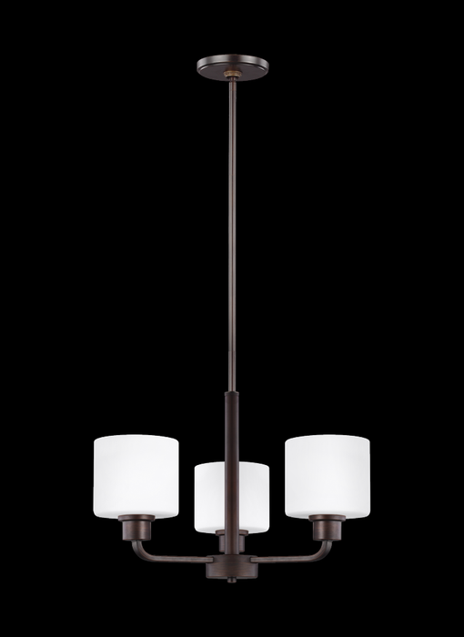 Canfield Three Light Chandelier | 3128803-710